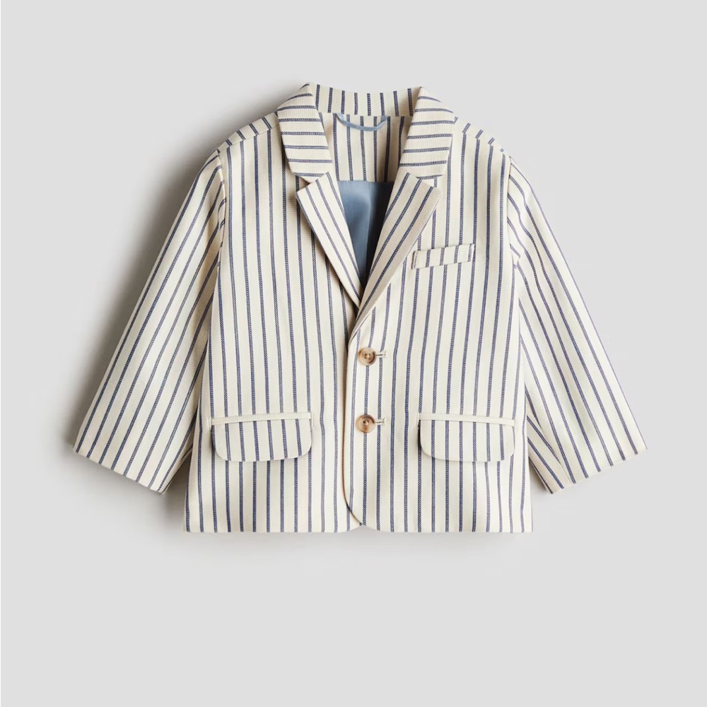 H&M baby boy striped Blazer 9M